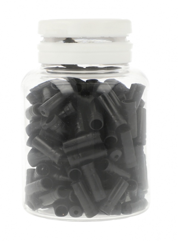 Na zdjęciu widnieje produkt Końcówka pancerza przerzutki DeOne 4 mm czarna