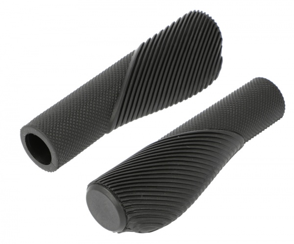 Na zdjęciu widnieje produkt Chwyty kierownicy DeOne ergonomiczne 135 mm czarne