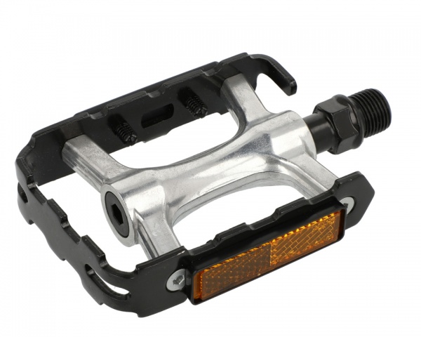Na zdjęciu widnieje produkt Pedały DeOne aluminiowe MTB/Cross. łożyska maszynowe. oś Cr-Mo