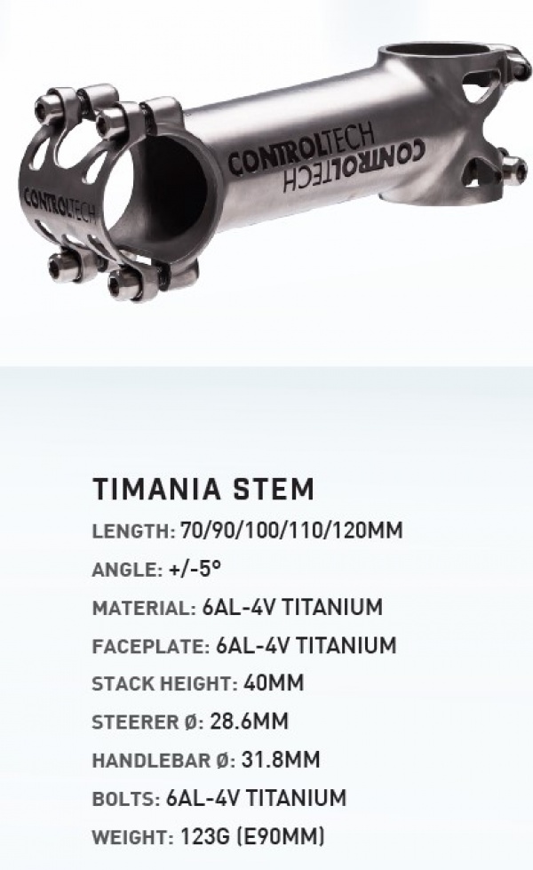 Na zdjęciu widnieje produkt Mostek tytanowy Controltech TIMANIA